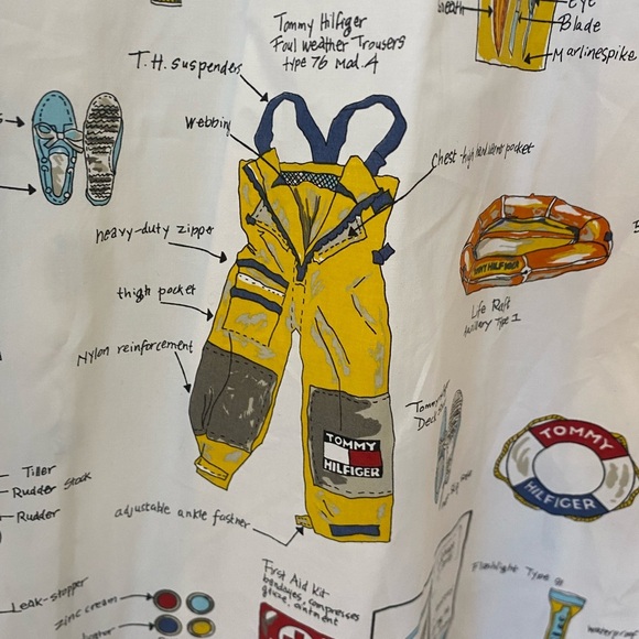 Tommy Hilfiger Mens Nautical Print Button Down Shirt - Picture 4 of 5